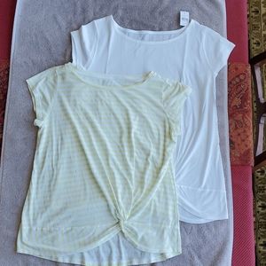 Ann Taylor LOFT Twist Hem Tee Set